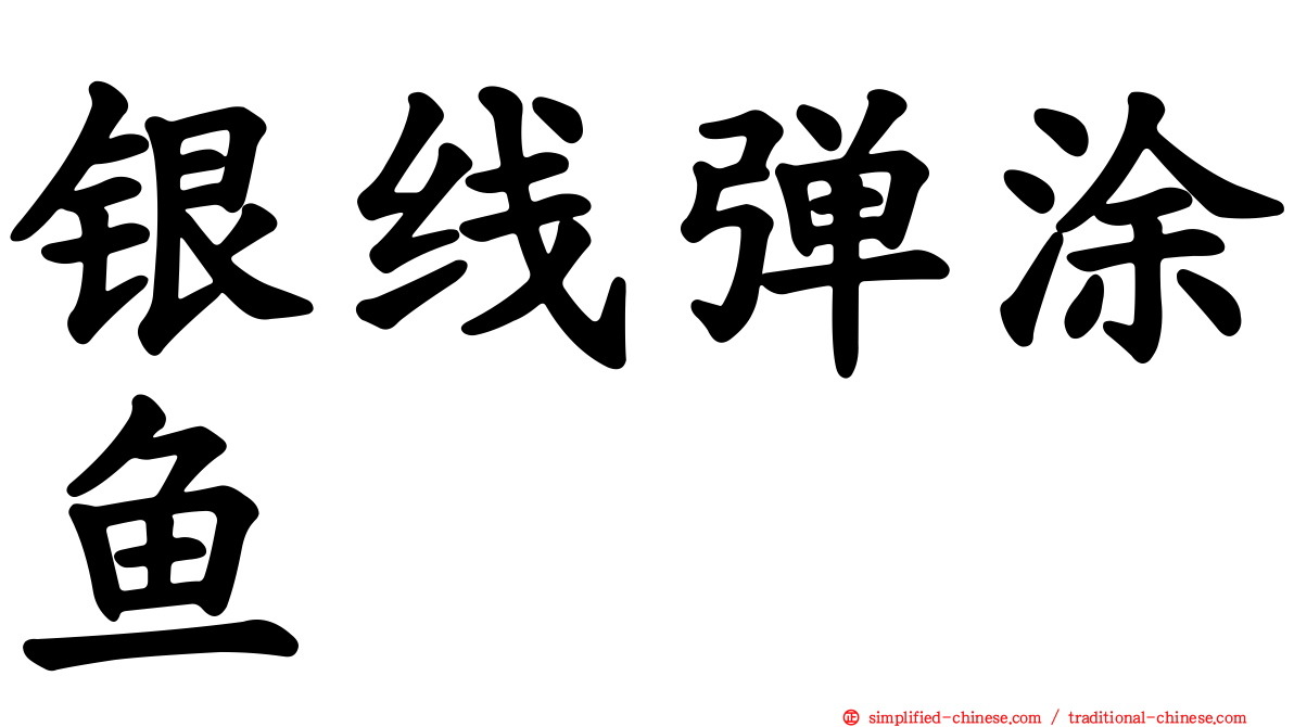 银线弹涂鱼