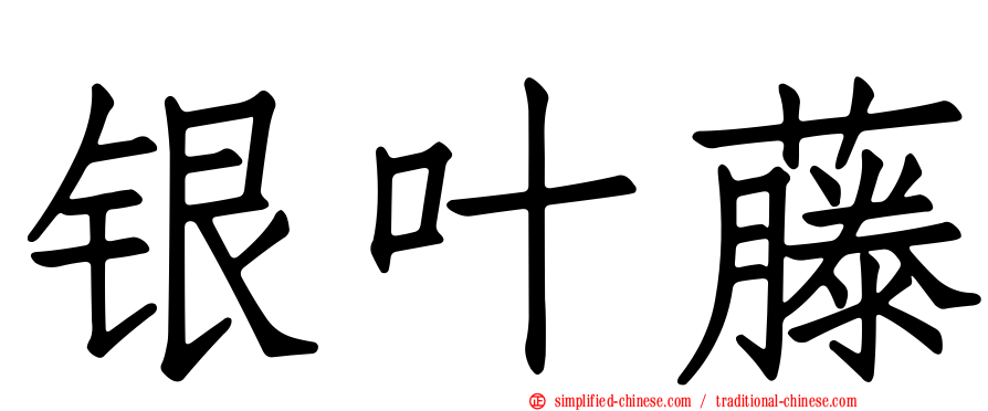 银叶藤