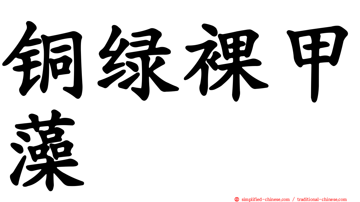 铜绿裸甲藻