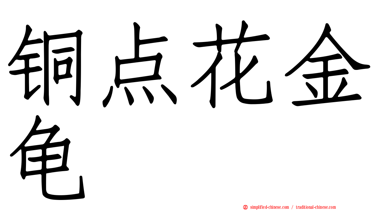 铜点花金龟