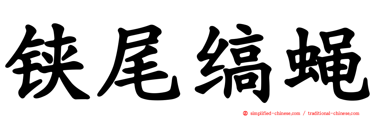 铗尾缟蝇