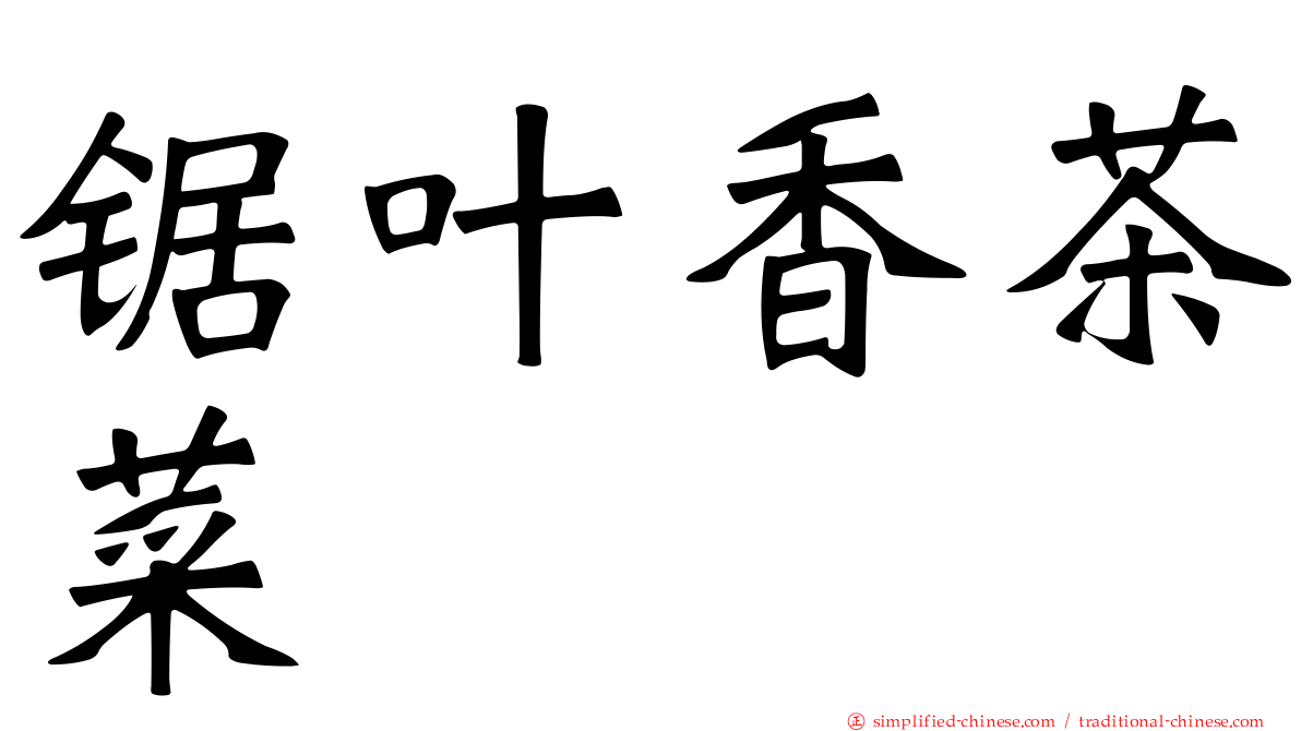 锯叶香茶菜