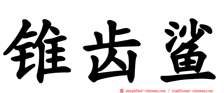 锥齿鲨