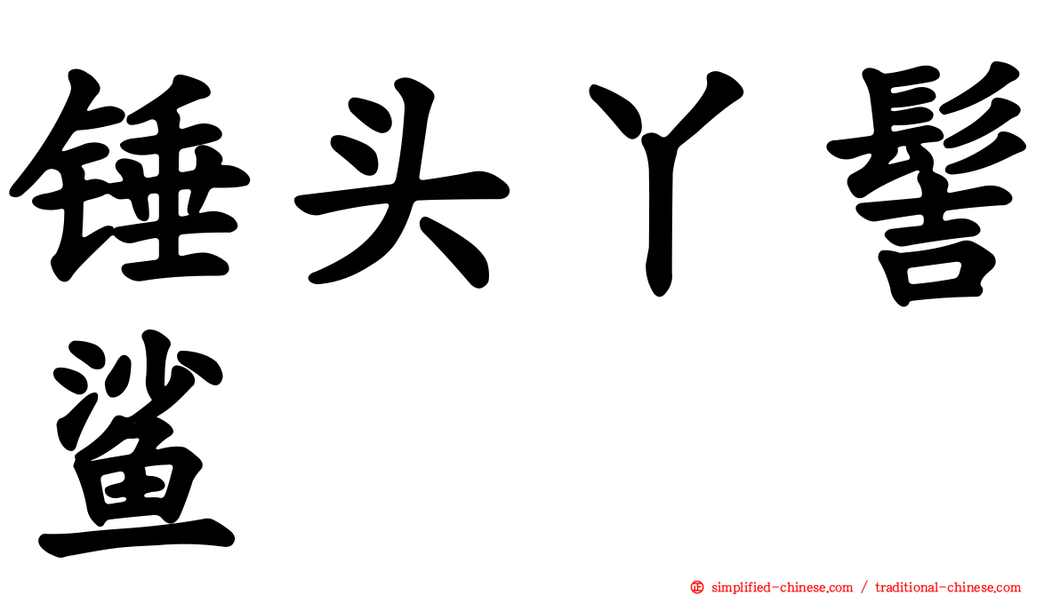 锤头丫髻鲨