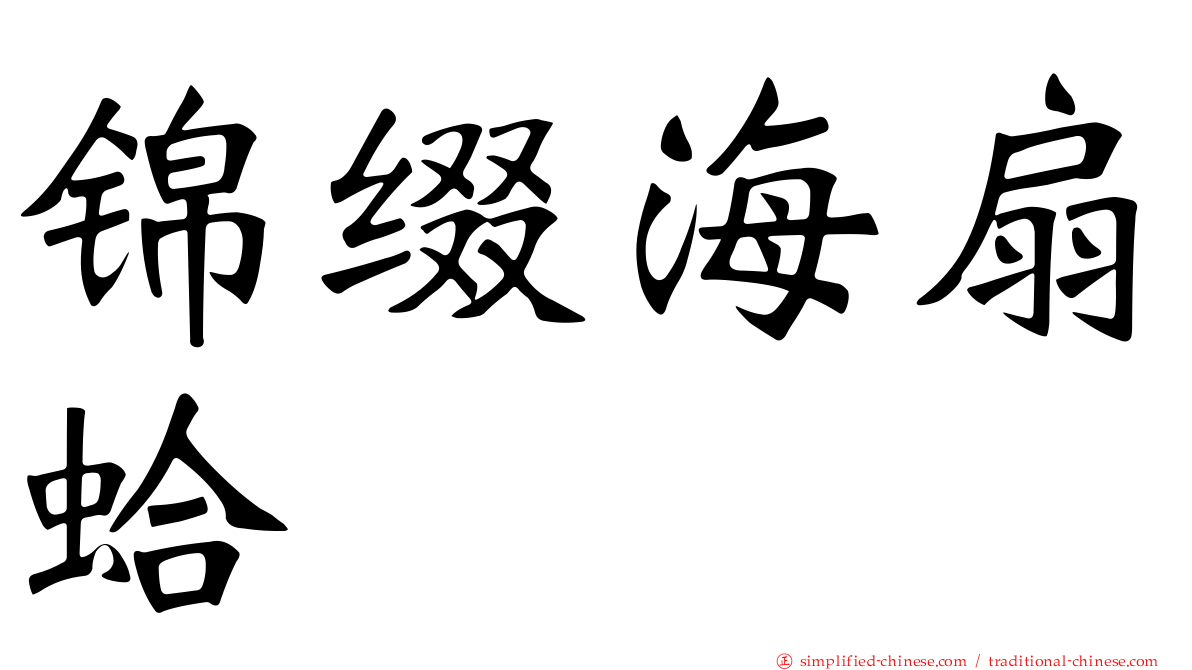锦缀海扇蛤