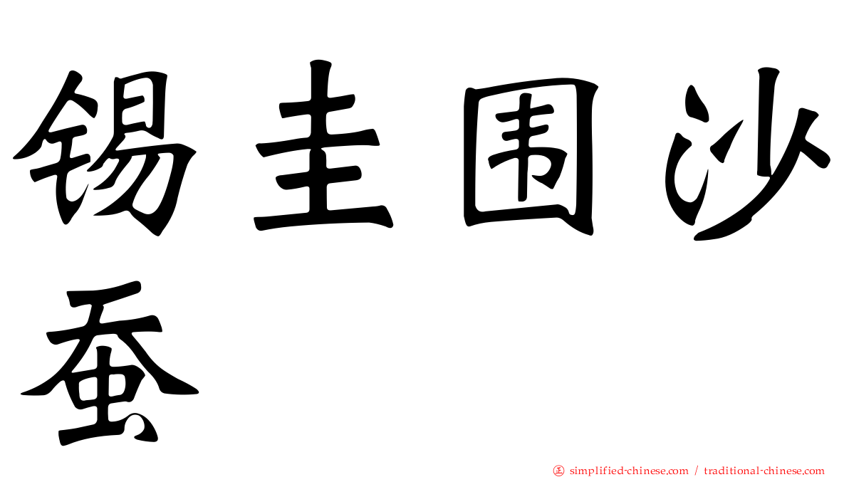 锡圭围沙蚕