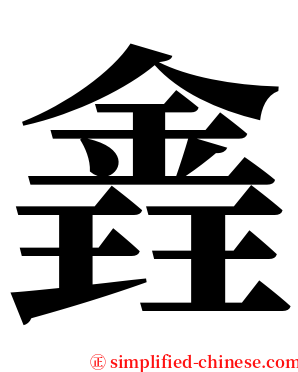 錱 serif font