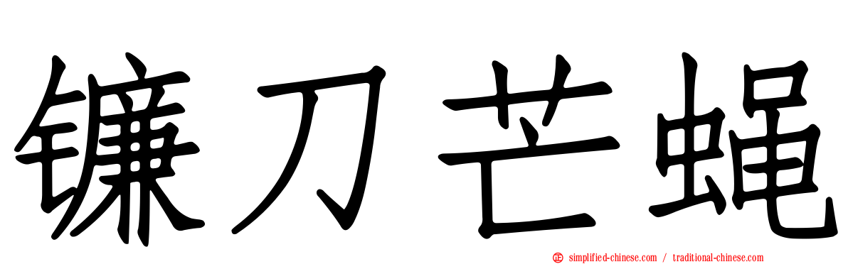 镰刀芒蝇