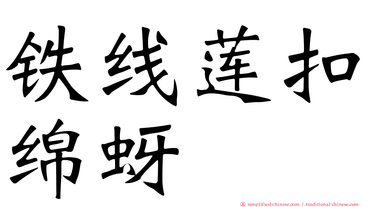 铁线莲扣绵蚜