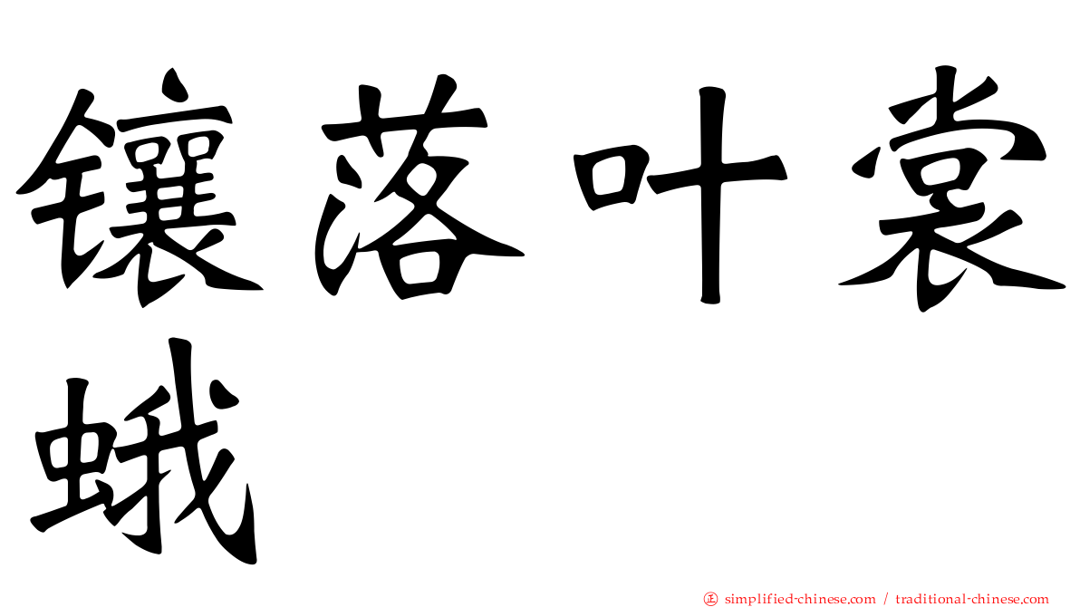 镶落叶裳蛾