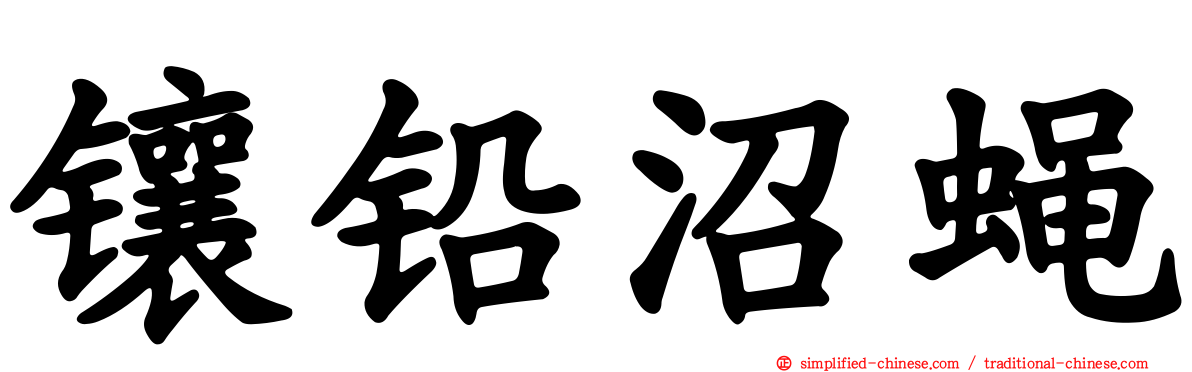 镶铅沼蝇