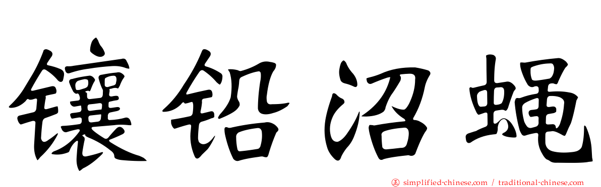 镶铅沼蝇