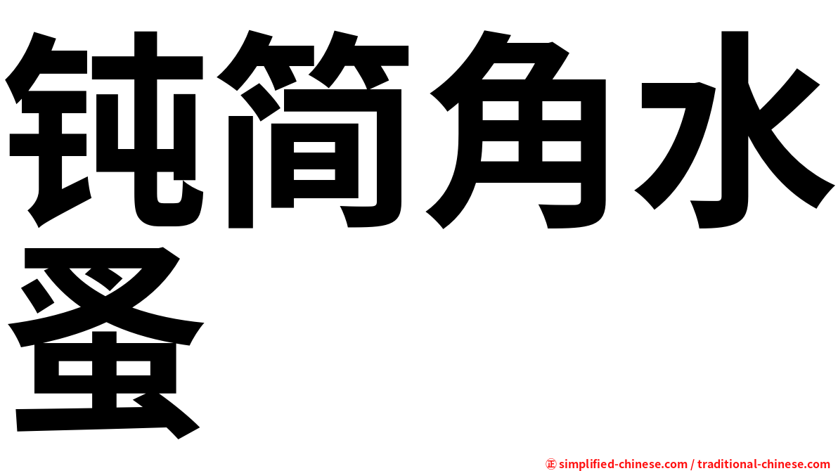 钝简角水蚤