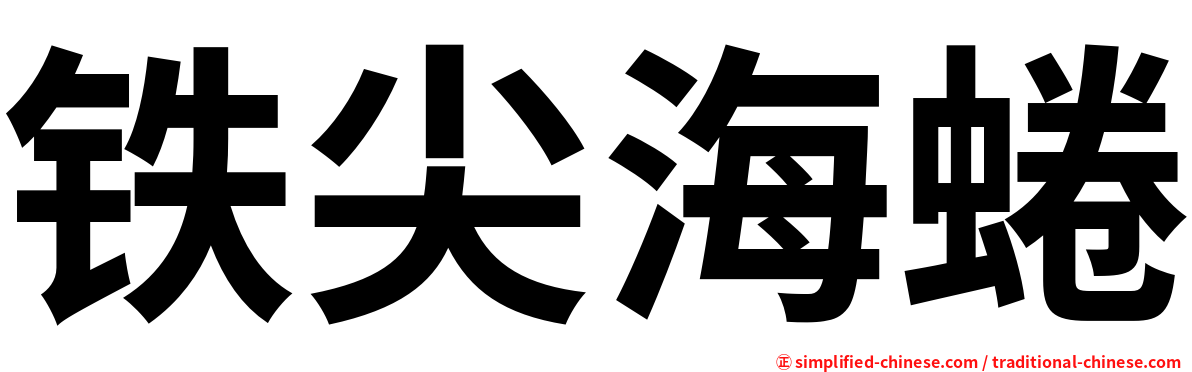 铁尖海蜷