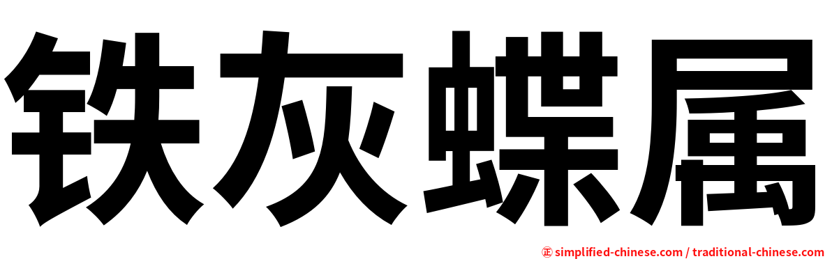 铁灰蝶属