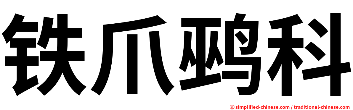 铁爪鹀科