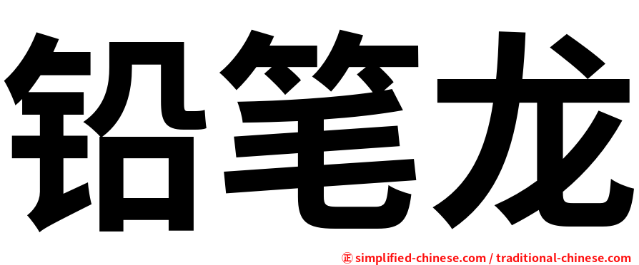 铅笔龙