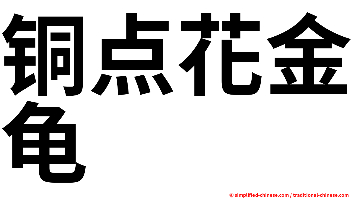 铜点花金龟