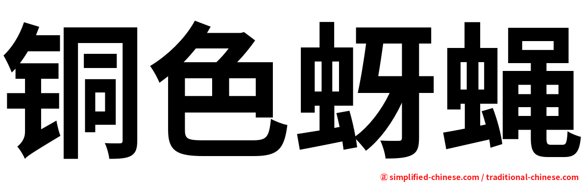 铜色蚜蝇