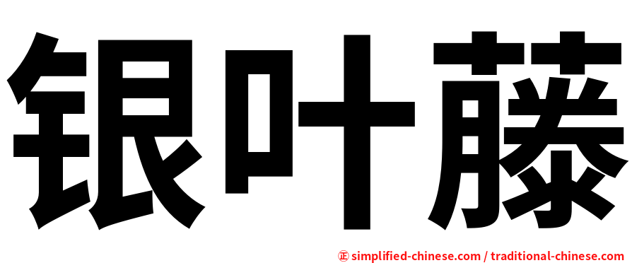 银叶藤