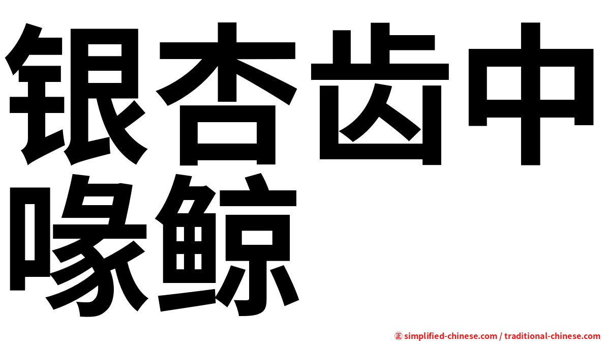 银杏齿中喙鲸