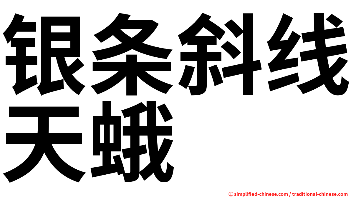 银条斜线天蛾