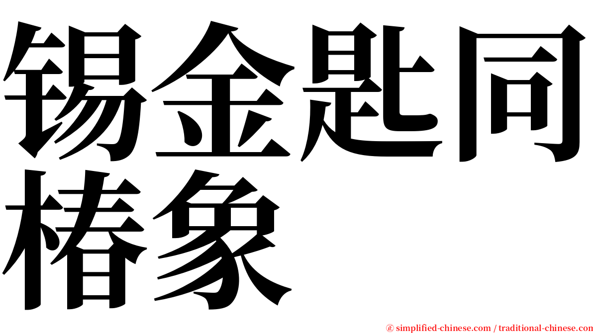 锡金匙同椿象 serif font