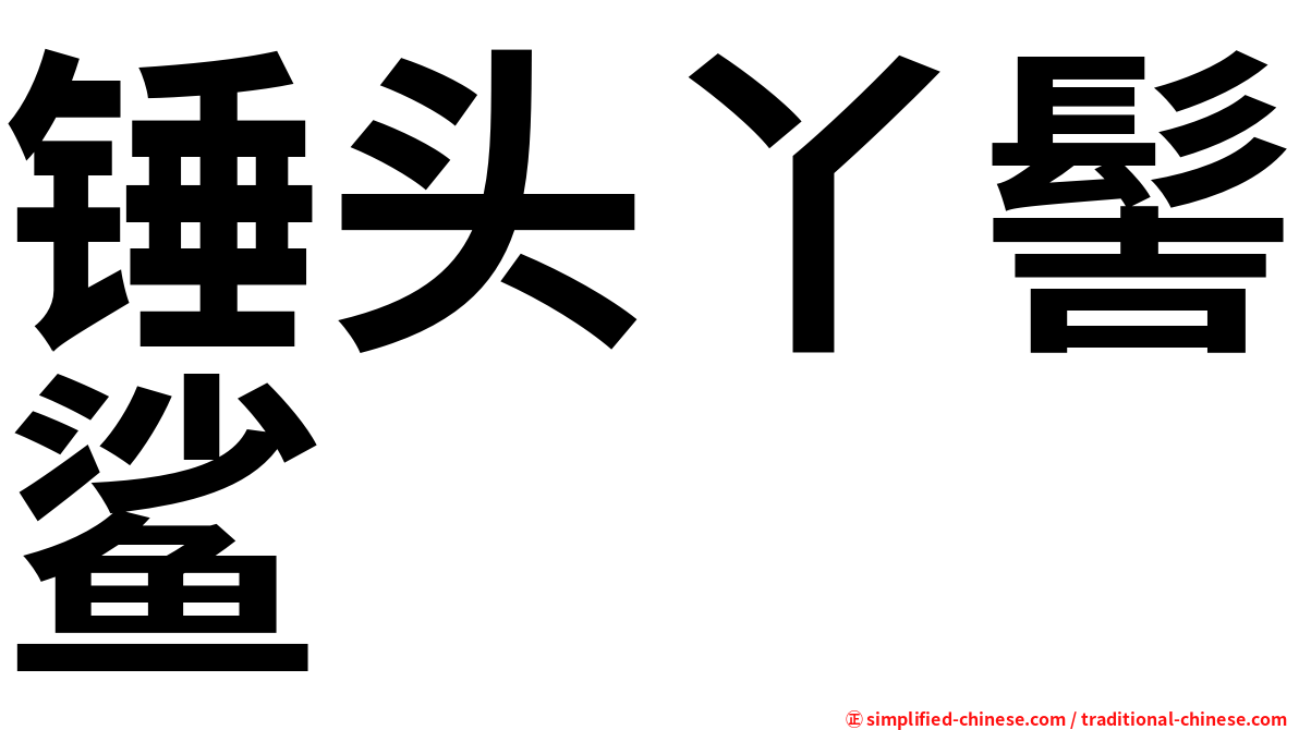 锤头丫髻鲨