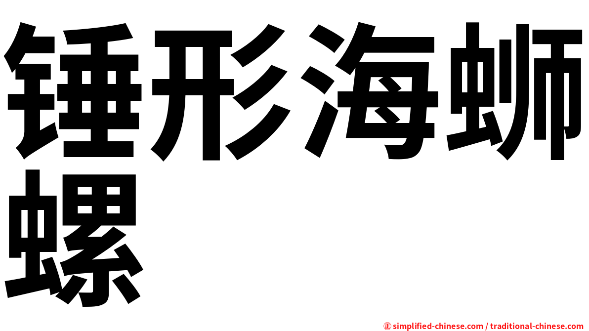 锤形海蛳螺