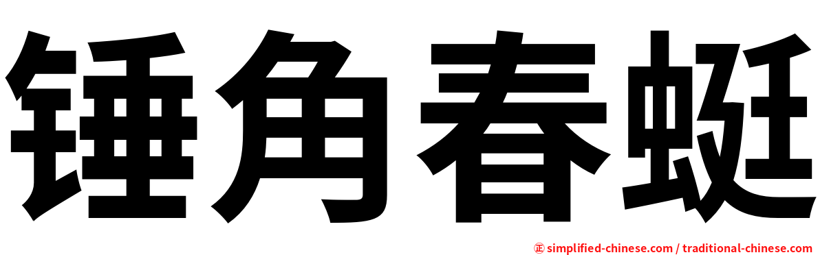 锤角春蜓