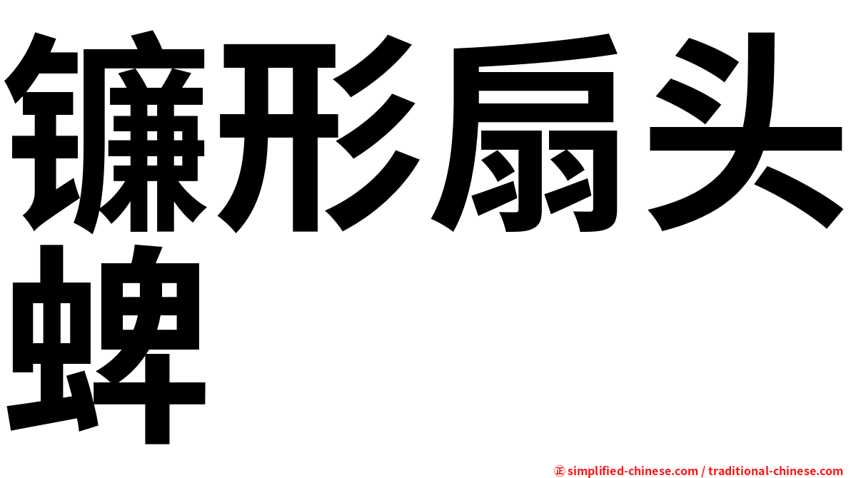 镰形扇头蜱