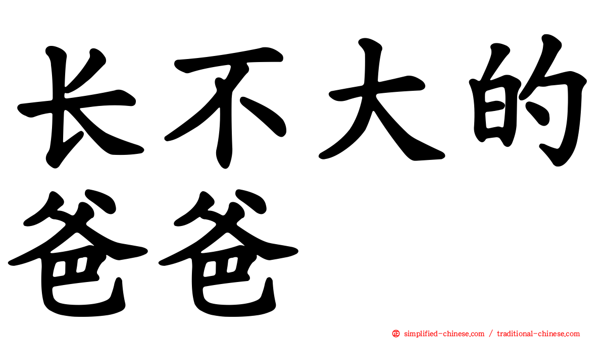 长不大的爸爸