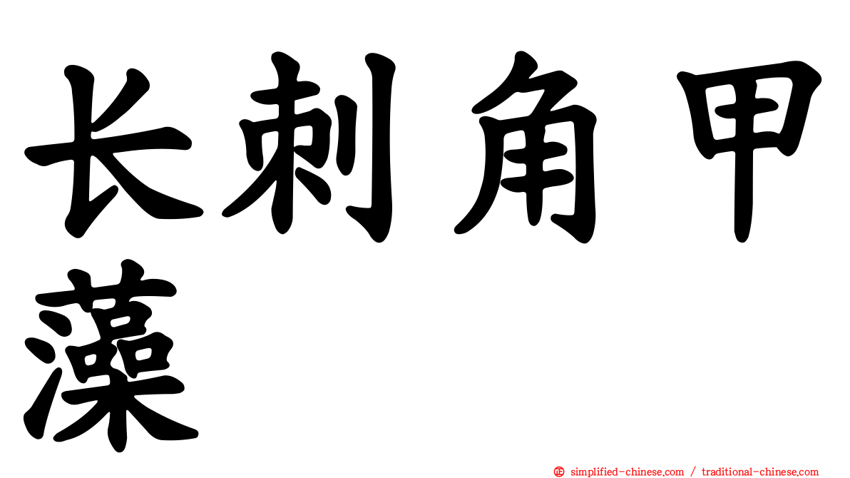 长刺角甲藻