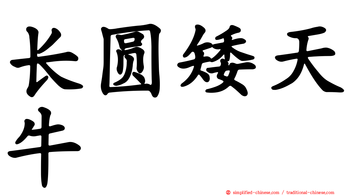 长圆矮天牛