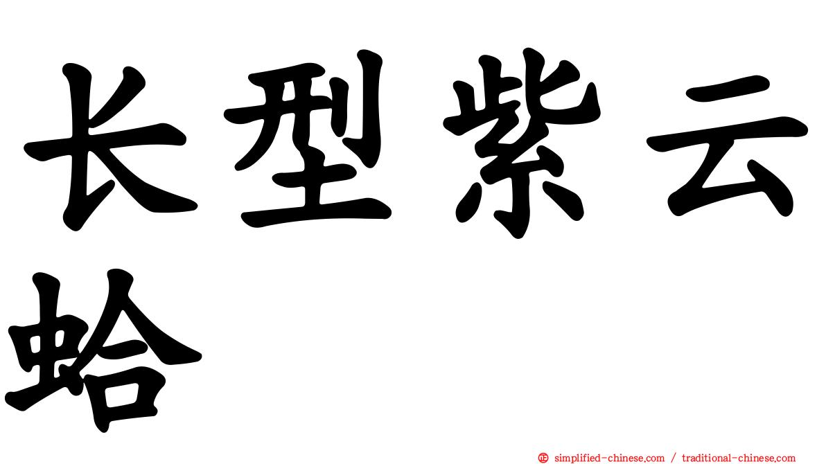 长型紫云蛤