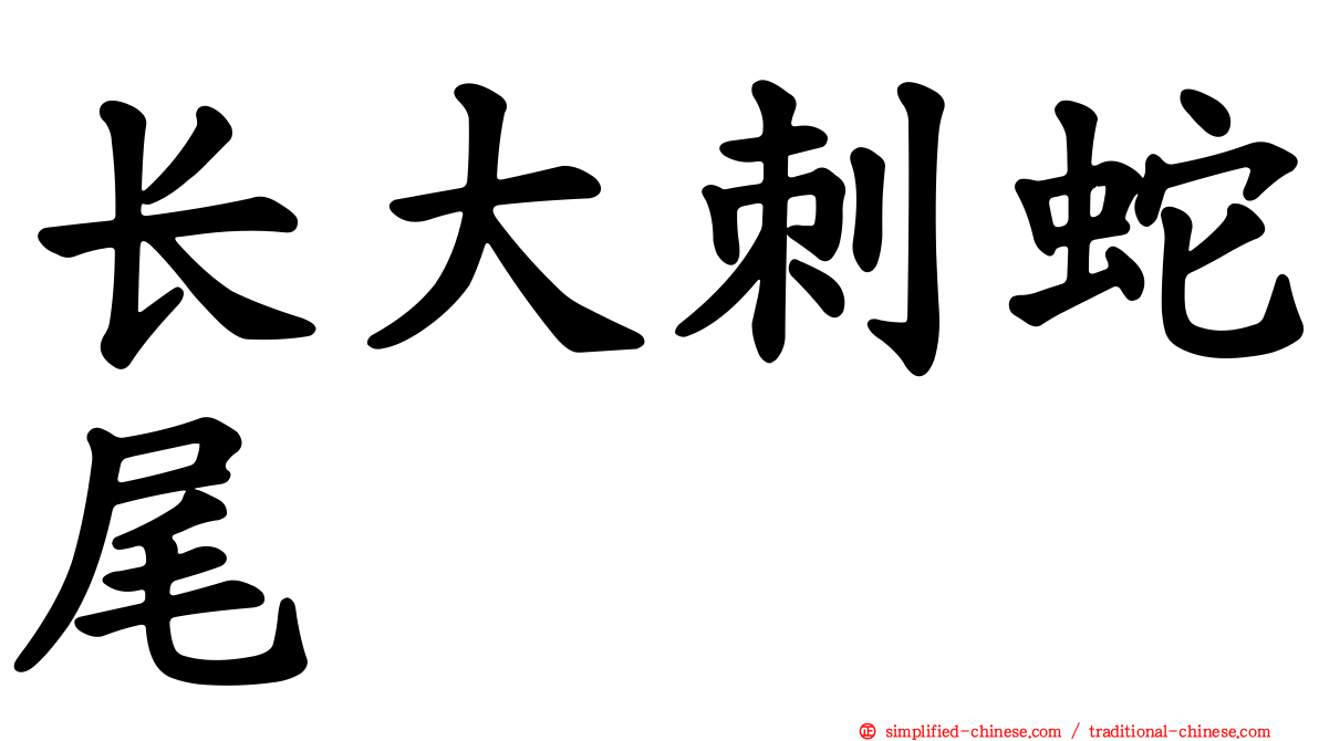 长大刺蛇尾