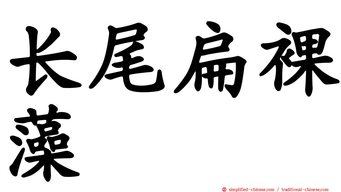 长尾扁裸藻