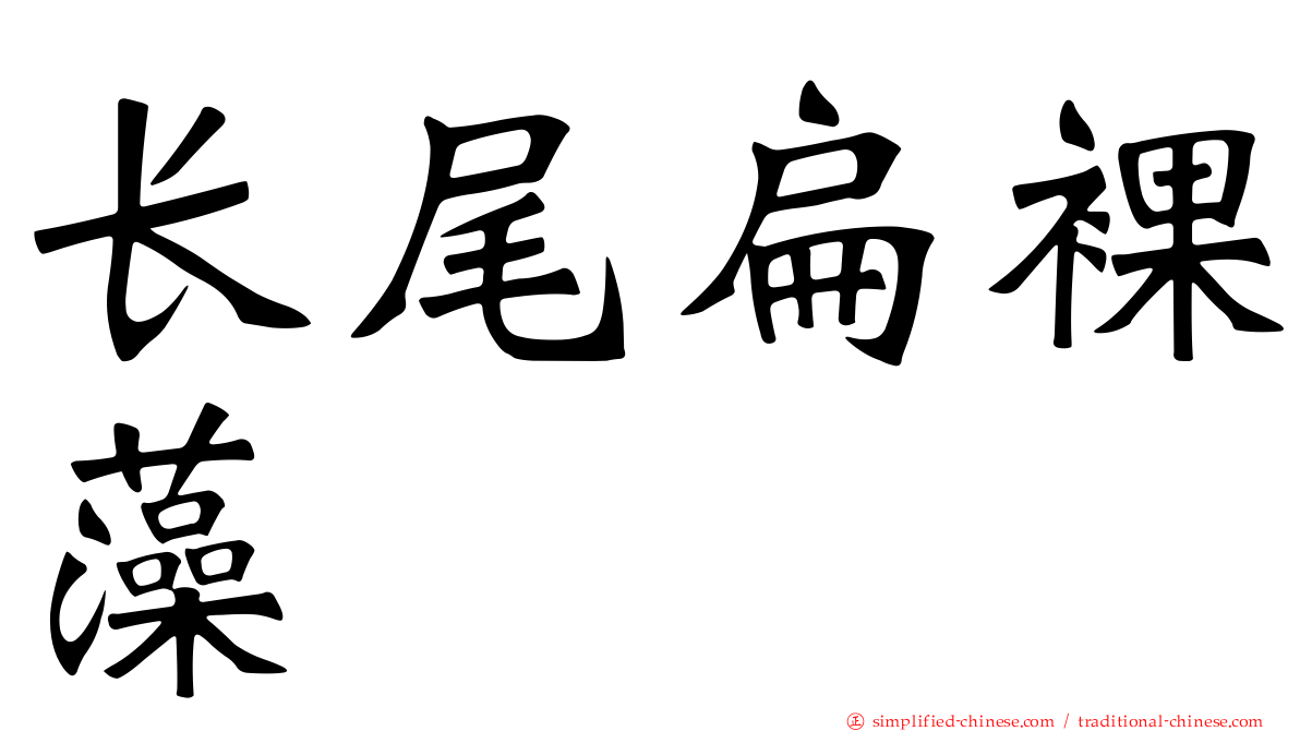 长尾扁裸藻