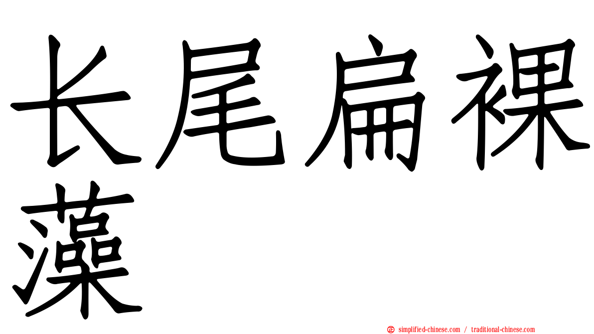 长尾扁裸藻