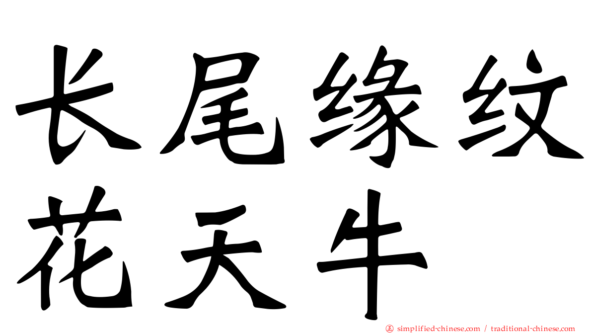 长尾缘纹花天牛