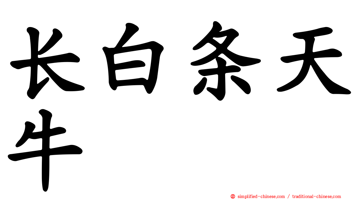 长白条天牛
