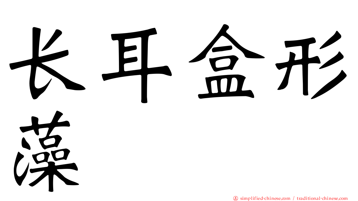 长耳盒形藻
