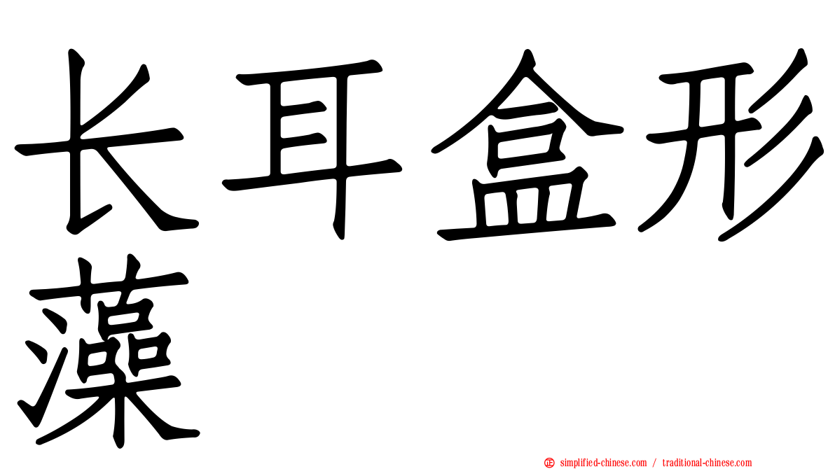 长耳盒形藻