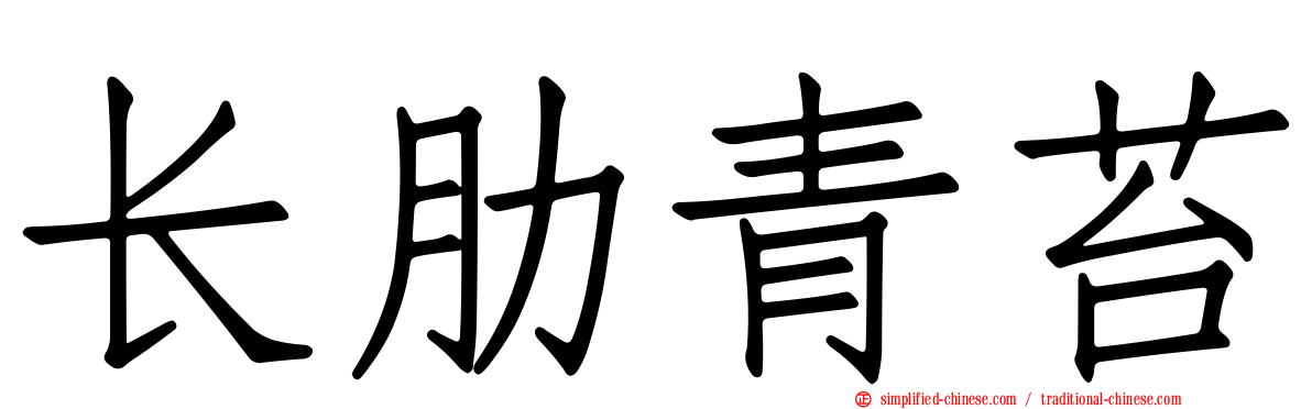长肋青苔