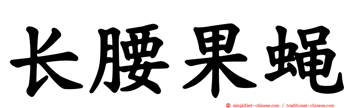 长腰果蝇