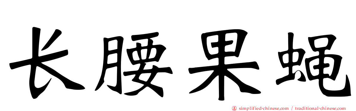 长腰果蝇