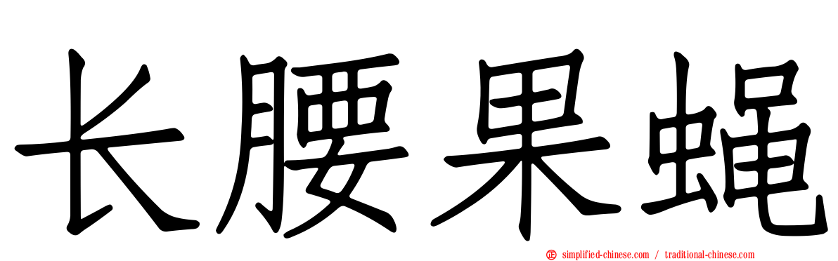 长腰果蝇