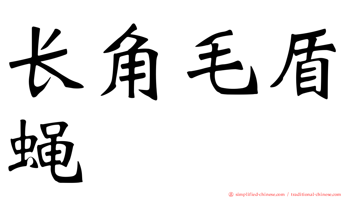长角毛盾蝇