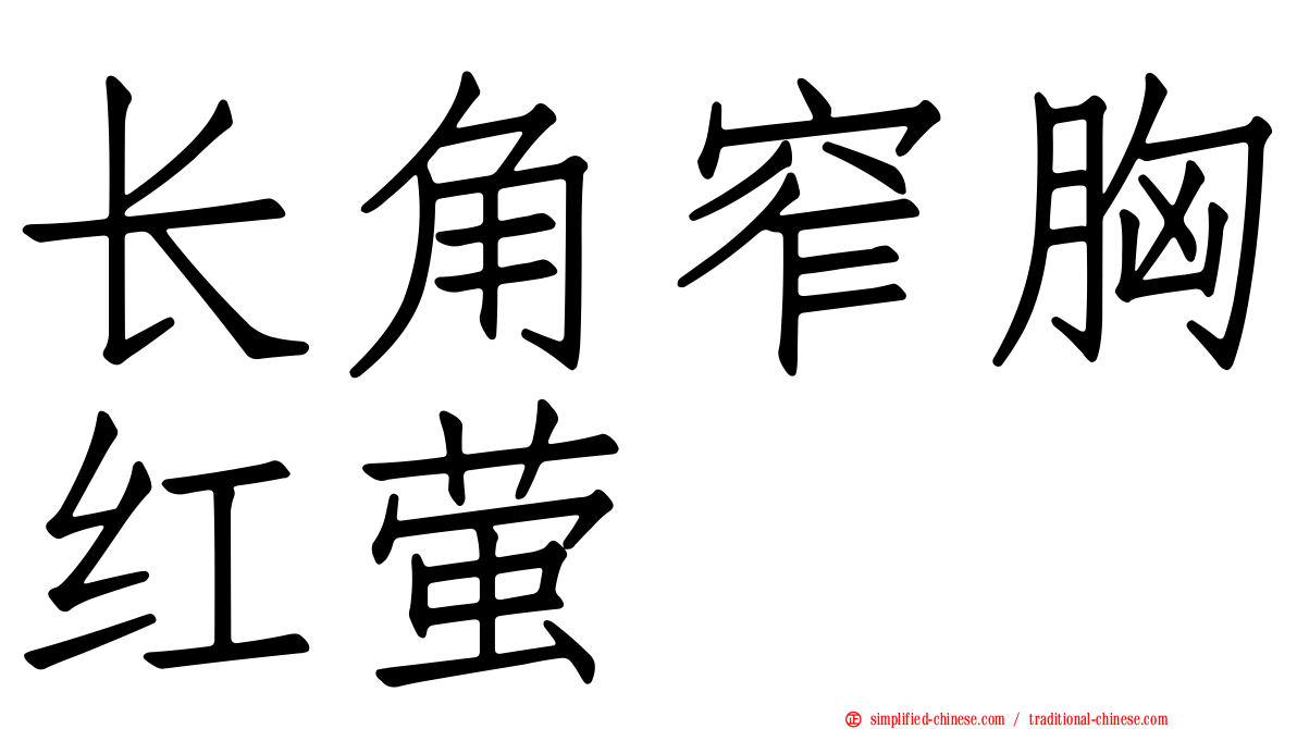 长角窄胸红萤