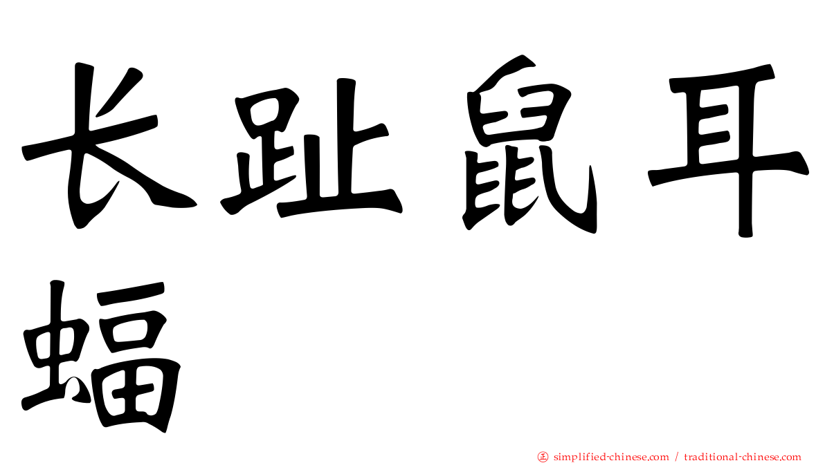 长趾鼠耳蝠
